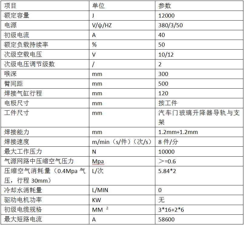 玻璃升降器三頭儲能焊機DR-120002